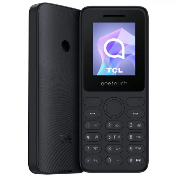 TCL One Touch 4021 Telefono Movil Pantalla 1.8" Bluetooth - Reproductor de Musica, Radio FM, Linterna, Alarma, Calendario y Conversor - Color Gris